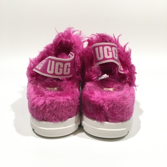 UGG Fluff Sugar Slingback Sandal Slipper -Dragon Fruit Pink -Women’s US 9 -NEW - Picture 4 of 5